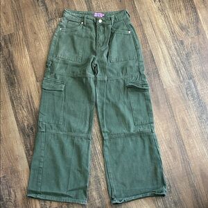 Edikted Ember Denim cargo Pants